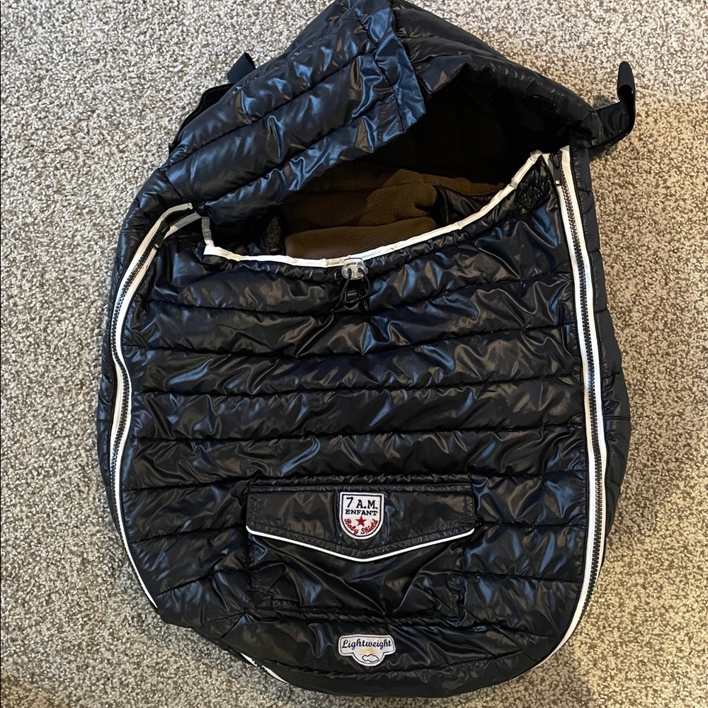 7 A.M. ENFANT Baby Shield Double Weather Foot-Muff Car seat Cover Bunting Bag
